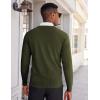COOFANDY Men’s V Neck Sweater Lightweight Knitted Pullover Sweaters(Army Green)