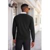 COOFANDY Men’s V Neck Sweater Lightweight Knitted Pullover Sweaters(Black-diamond Pattern)