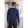 COOFANDY Men’s V Neck Sweater Lightweight Knitted Pullover Sweaters(Blue-diamond Pattern)