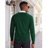 COOFANDY Men’s V Neck Sweater Lightweight Knitted Pullover Sweaters(Green)