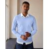 COOFANDY Men’s V Neck Sweater Lightweight Knitted Pullover Sweaters(Light Blue)