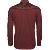 COOFANDY Men’s Western Cowboy Shirt Long Sleeve Embroidered Shirt Slim Fit Cotton Casual Button Down Shirt(Wine Red)