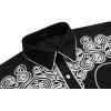 COOFANDY Men’s Western Shirts Long Sleeve Embroideres Cowboy Shirts Casual Button Down Shirt(Black(pattern2))