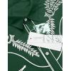 COOFANDY Men’s Western Shirts Long Sleeve Embroideres Cowboy Shirts Casual Button Down Shirt(Forest Green-white)