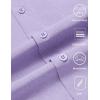 COOFANDY Mens Wrinkle Free Shirts 2025 Short Sleeve Casual Button Down Summer Dress Shirts(Lilac)