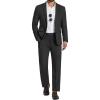 COOFANDY Mens 2 Piece Suit Slim Fit 2 Button Formal Jacket Suits Pants Set for Wedding Business Prom(Black)