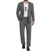 COOFANDY Mens 2 Piece Suit Slim Fit 2 Button Formal Jacket Suits Pants Set for Wedding Business Prom(Dark Grey)
