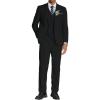COOFANDY Men’s 3 Piece Linen Suits Casual Lightweight Blazer Jackets Vest Pants Set for Wedding Business Prom(Black)