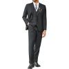 COOFANDY Men’s 3 Pieces Suits Classic Fit 2 Buttons Dress Suit Set Wedding Business Dinner Prom Jacket Vest Pants(Dark Grey)