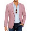 COOFANDY Mens Casual Blazer Slim Fit Sport Coat Lightweight Two Button Suit Jackets(Brick Red)