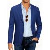 COOFANDY Mens Casual Blazer Slim Fit Sport Coat Lightweight Two Button Suit Jackets(B-royal Blue)
