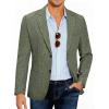 COOFANDY Mens Casual Blazer Slim Fit Sport Coat Lightweight Two Button Suit Jackets(Dark Green)