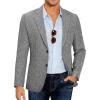 COOFANDY Mens Casual Blazer Slim Fit Sport Coat Lightweight Two Button Suit Jackets(Gray)