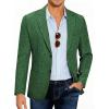 COOFANDY Mens Casual Blazer Slim Fit Sport Coat Lightweight Two Button Suit Jackets(Green)