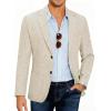 COOFANDY Mens Casual Blazer Slim Fit Sport Coat Lightweight Two Button Suit Jackets(Khaki)