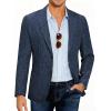 COOFANDY Mens Casual Blazer Slim Fit Sport Coat Lightweight Two Button Suit Jackets(Navy Blue)