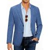 COOFANDY Mens Casual Blazer Slim Fit Sport Coat Lightweight Two Button Suit Jackets(Royal Blue)