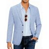 COOFANDY Mens Casual Blazer Slim Fit Sport Coat Lightweight Two Button Suit Jackets(Sky Blue)