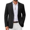 COOFANDY Men’s Casual Blazer Slim Fit Two Buttons Sport Coat Lightweight Suit Jacket(Black)