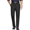 COOFANDY Mens Classic Casual Dress Pants Expandable Waist Suit Pant Slim Fit Flat Front Slacks(Black)