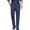 COOFANDY Mens Classic Casual Dress Pants Expandable Waist Suit Pant Slim Fit Flat Front Slacks(Blue)