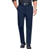 COOFANDY Mens Classic Casual Dress Pants Expandable Waist Suit Pant Slim Fit Flat Front Slacks(Navy Blue)