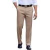 COOFANDY Men’s Classic Fit Dress Pants Flat Front Straight Casual Pant Expandable Waist Suit Pant(Khaki)