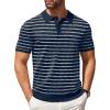 F-navy Blue/White Striped