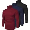 3 Pack - Black/Navy Blue/Wine Red