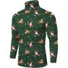 COOFANDY Men’s Slim Fit Basic Turtleneck Long Sleeve Lightweight Pullover Sweaters Casual Knitted Tops(Santa Claus Elk)