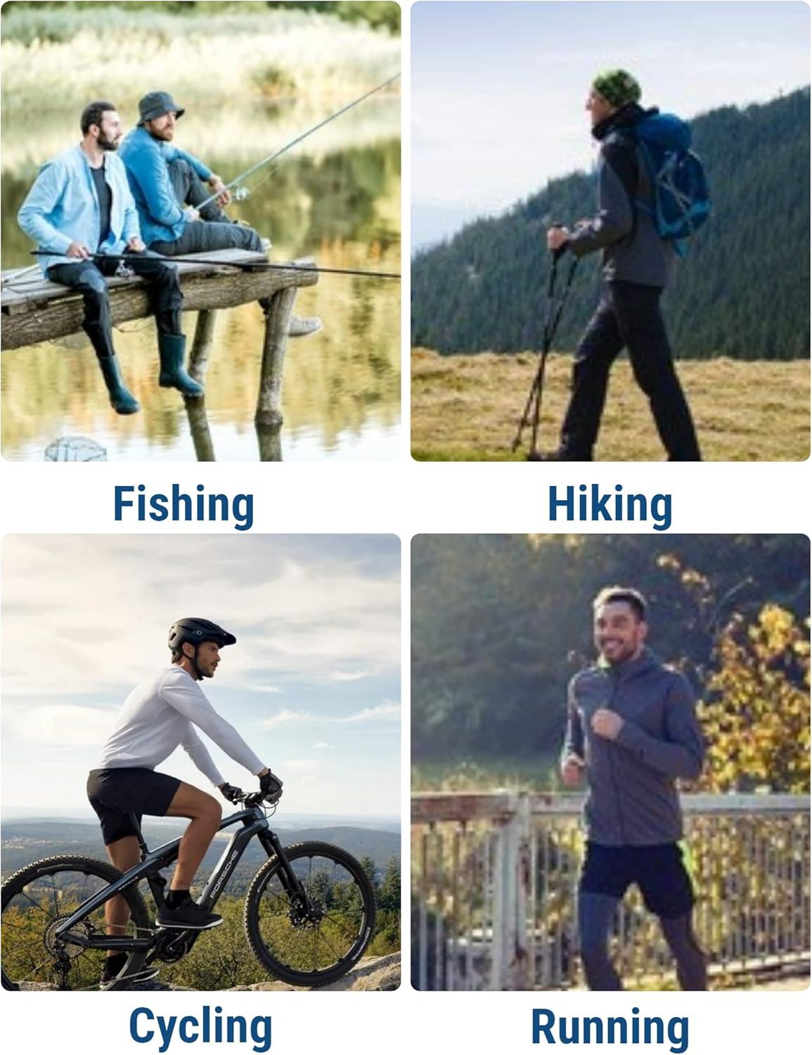 imageCOOFANDY Men Full Zip UPF 50 Sun Protection Hoodie Jacket Long Sleeve Lightweight Breathable UV Shirts with PocketsWhite