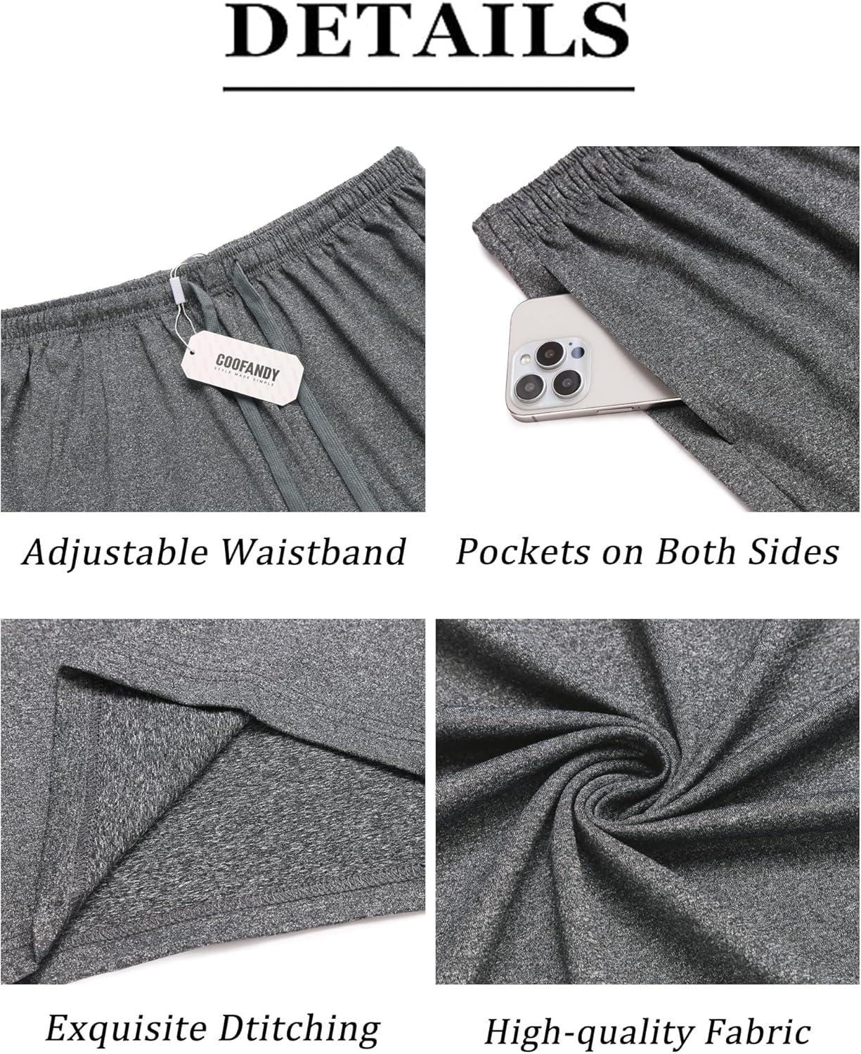 imageCOOFANDY Mens 2 Pack 9 inch Gym Workout Shorts Lightweight Casual Active Running Shorts with PocketsGrey1 Pack of 1