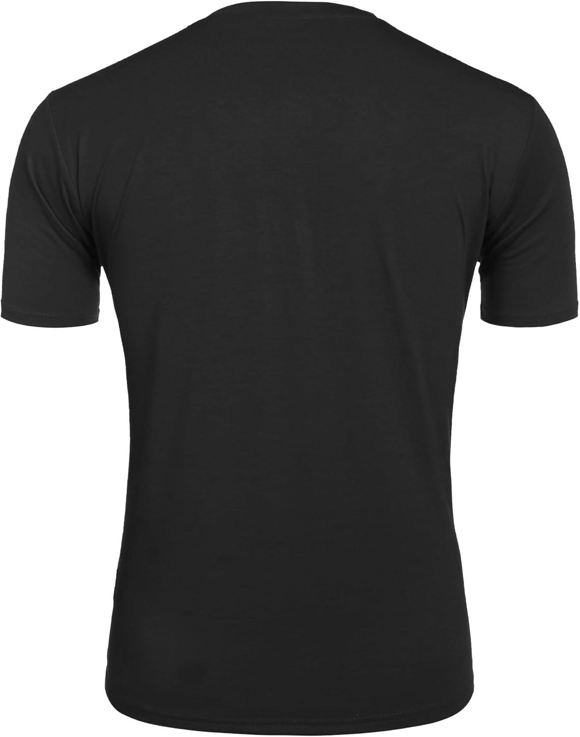 imageCOOFANDY Mens 3 Pack Henley Shirts Short Sleeve Casual Basic Tees Classic Henley Summer Solid T Shirts with Pocket1 Pack Black