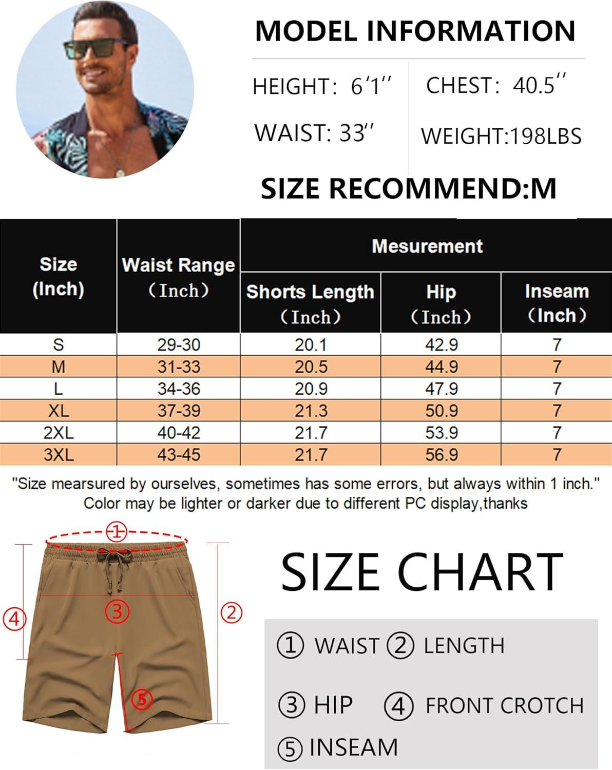 imageCOOFANDY Mens Casual Drawstring Shorts Lightweight Elastic Waist Walking Shorts with PocketsDark Khaki