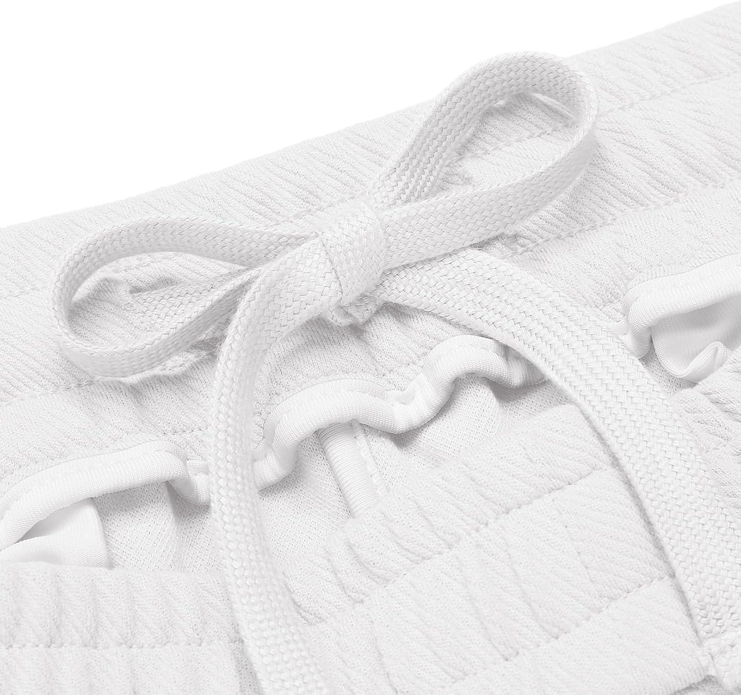 imageCOOFANDY Mens Casual Sweatpants Open Bottom Lounge Pants Lightweight Baggy Workout Yoga Track PantsWhite