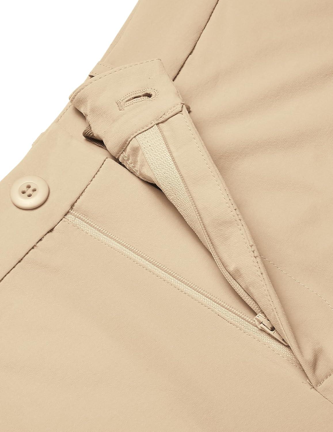 imageCOOFANDY Mens Golf Dress Shorts Lightweight 7quot Hiking Shorts Casual Summer Shorts with PocketsBeige