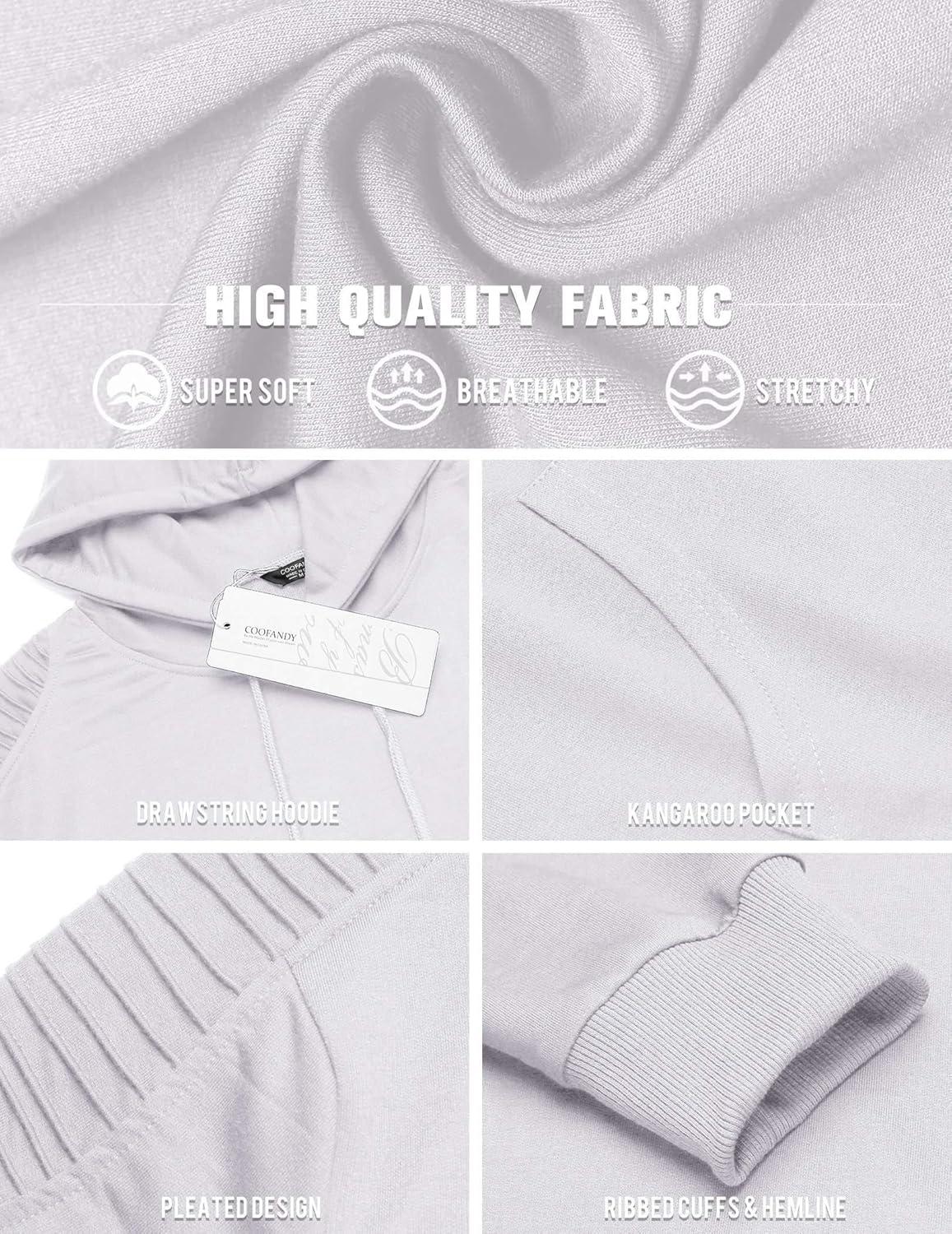 imageCOOFANDY Mens Hoodie Sweatshirts Casual Drawstring Hoodies Fashion Hooded Collar Athletic Pullover with PocketWhite