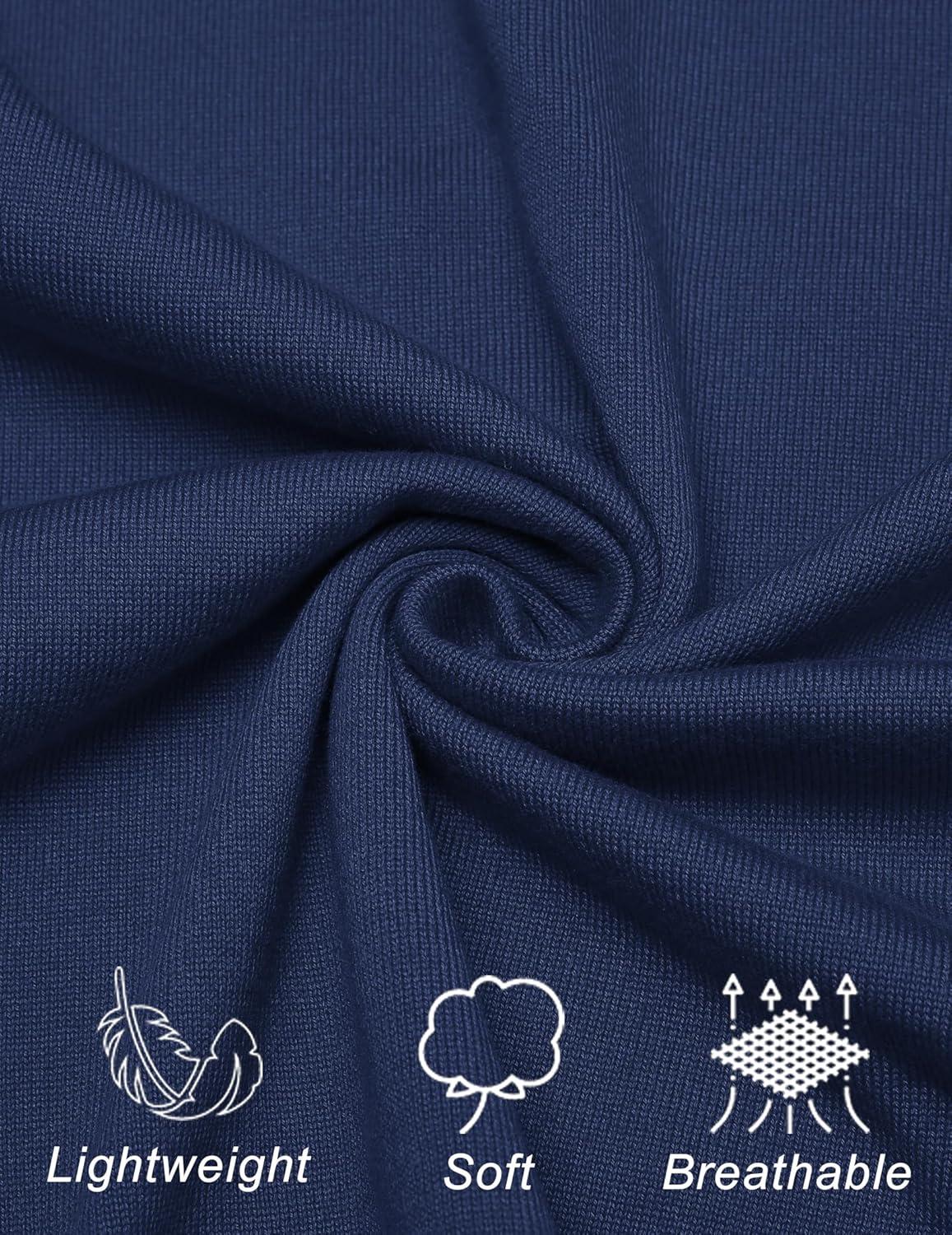 imageCOOFANDY Mens Knit Polo Shirts Long Sleeve Casual Polo Sweaters Shirt Waffle Textured Collared SweaterNavy Blue