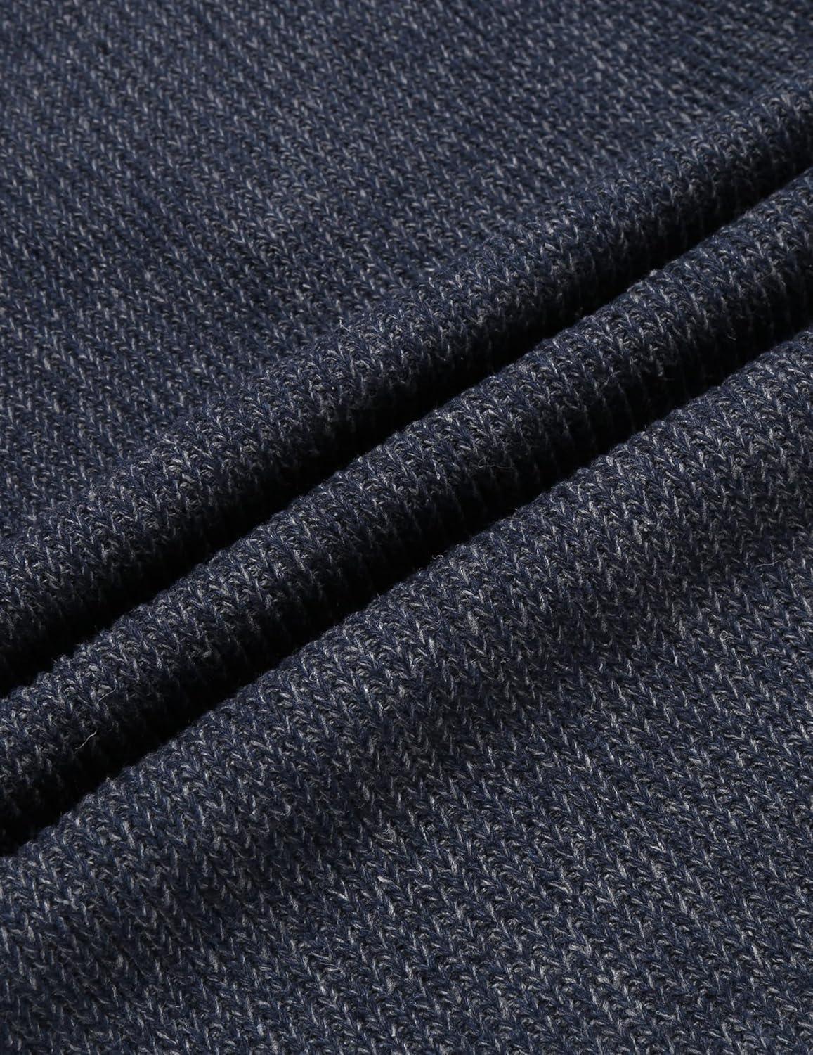 imageCOOFANDY Mens Knitted Turtleneck Pullover Shawl Collar Sweaters Slim Fit High Neck Hoodies with PocketsNavy Blue