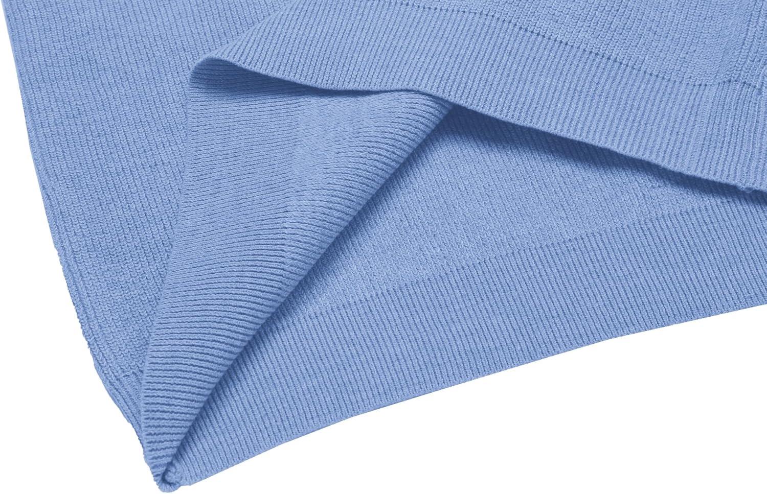 imageCOOFANDY Mens Sweater Vest V Neck Sleeveless Sweater Slim Fit Casual Knitted Pullover SweaterBlue and White Stripe