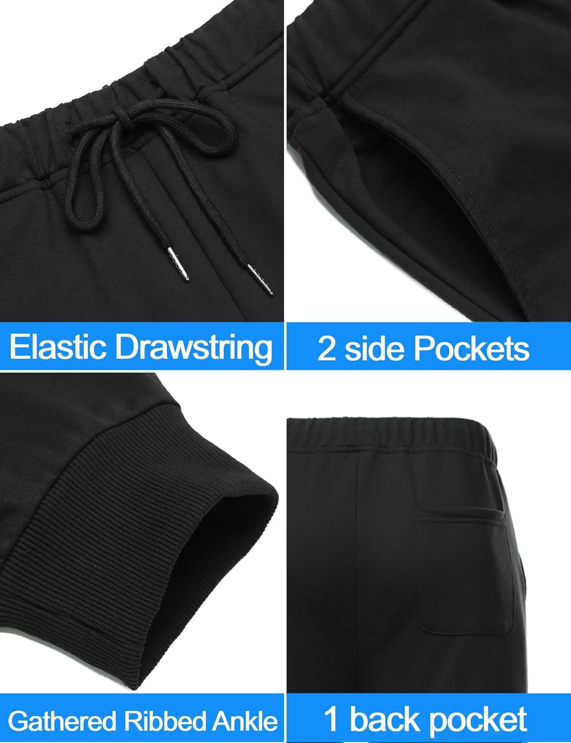 imageCOOFANDY Mens Tracksuit 2 Piece Hoodie Sweatsuit Sets Casual Jogging Athletic SuitsGray Blue Black