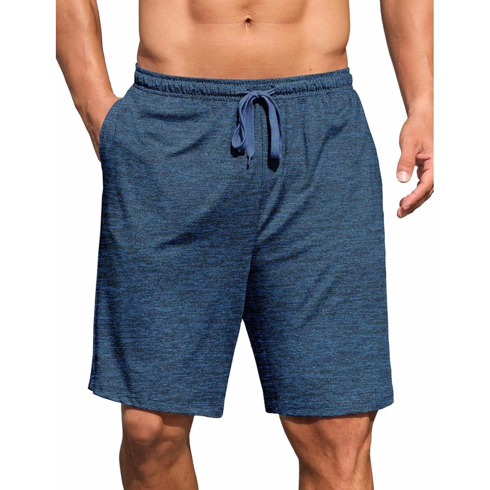 imageCOOFANDY Mens 2 Pack 9 inch Gym Workout Shorts Lightweight Casual Active Running Shorts with PocketsNavy Blue1 Pack of 1