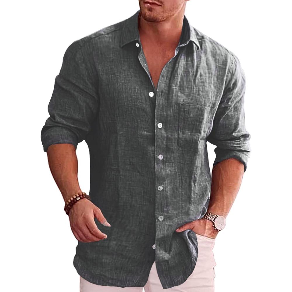 imageCOOFANDY Mens Button Down Shirts Short Sleeve Casual Summer Beach Shirts for Men Vacation Wedding Linen ShirtFlecking Black