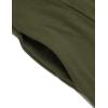 COOFANDY Long Hooded Cardigan Ruffle Shawl Collar Open Front Lightweight Drape Cape Overcoat with Pockets(Army Green)