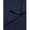 COOFANDY Long Hooded Cardigan Ruffle Shawl Collar Open Front Lightweight Drape Cape Overcoat with Pockets(Navy)