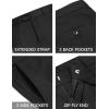 COOFANDY Men 2 Piece Suits One Button Blazer Jacket Tuxedo Slim Fit Suit Pant(Black)