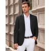 COOFANDY Men Casual Blazer Sport Coats Slim Fit Lightweight Business Two Button Suit Jackets(Black)