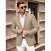 COOFANDY Men Casual Blazer Sport Coats Slim Fit Lightweight Business Two Button Suit Jackets(Khaki)