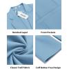 COOFANDY Men Casual Blazer Sport Coats Slim Fit Lightweight Business Two Button Suit Jackets(Light Blue)