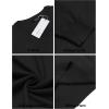 COOFANDY Men Casual V Neck Sweater Ribbed Knit Slim Fit Long Sleeve Pullover Top(Black)